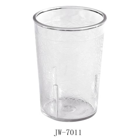 PC TUMBLER D7.5xH10.6cm, 331ml/10.7oz, CRACKED,CLEAR, JIWINS