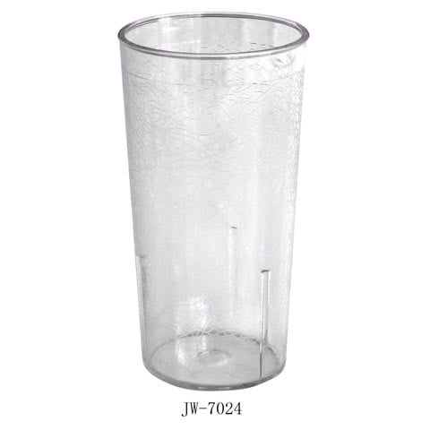 PC TUMBLER D8.8xH16.8cm, 743ml/24oz, CRACKED, CLEAR, JIWINS