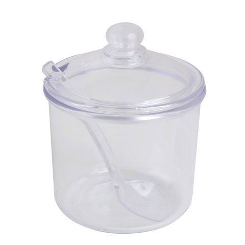 POLYCARBONATE CONDIMENT JAR WITH COVER & SPOON