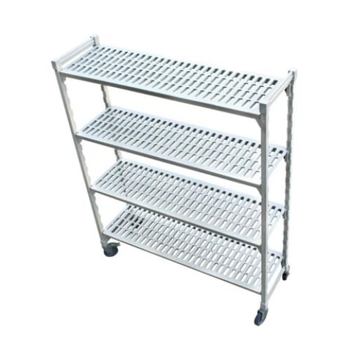 Jiwins Vented Starter Unit, 4 Shelves, 14" Width, 48" Length, 64"Ht+ Standard Caster with Brake
