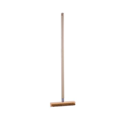 Pizza Oven Wire Brush With Metal Scraper & Handle