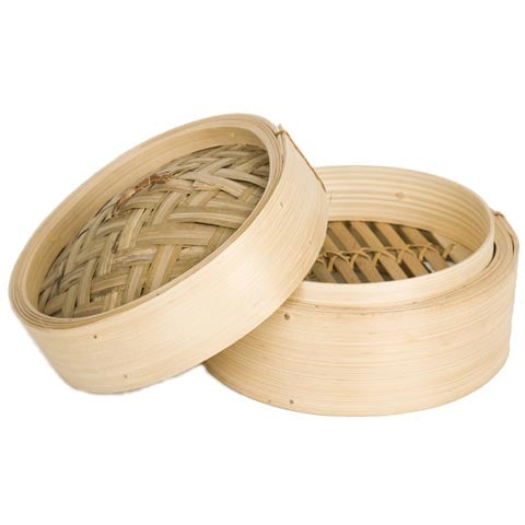 BAMBOO STEAMER CASE - SHALLOW (HIGH-RAISE BASE) Ø6"