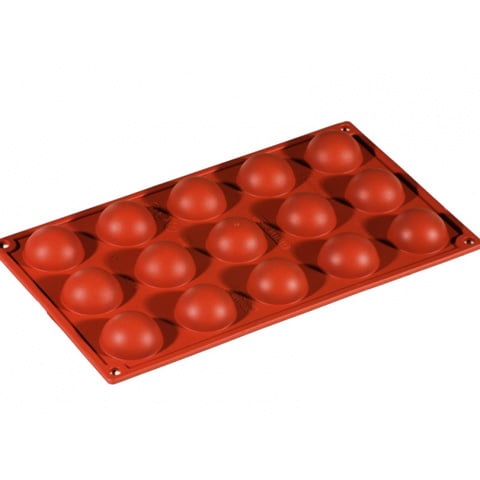 SILICONE MODULAR MOULD for 15 MINI HEMISPHERES