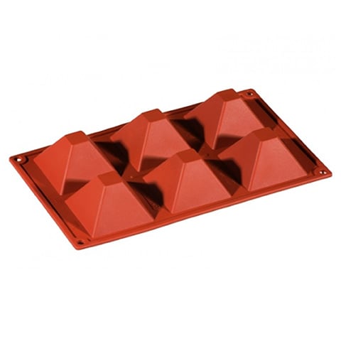 SILICONE MODULAR MOULD for 6 PYRAMIDS