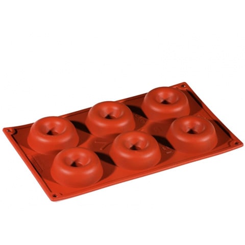 SILICONE MODULAR MOULD for 6 SAVARINS