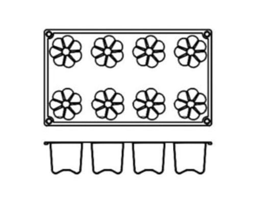 SILICONE MODULAR MOULD for 8 BALVARIAN