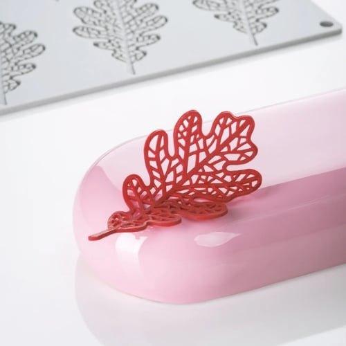 Pavoni Gourmand Silicone Modular Mould L9.8xW5.3xH0.2cm, 8 Oak Tree Indents