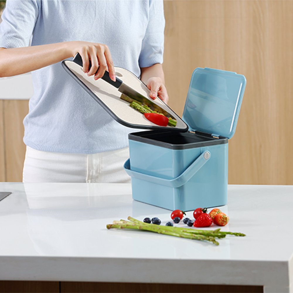 ABS FOOD WASTE CADDY WITH LID