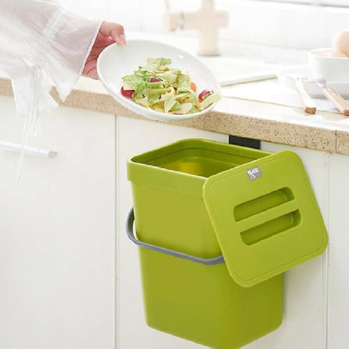 PP WALL-MOUNTED FOOD WASTE CADDY WITH ABS LID