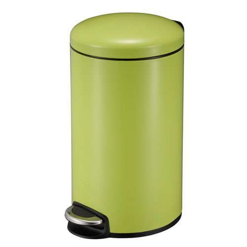 STAINLESS STEEL ROUND STEP BIN WITH SOFT CLOSING LID