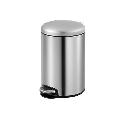 STAINLESS STEEL ROUND STEP BIN WITH SOFT CLOSING LID, MAGGEY