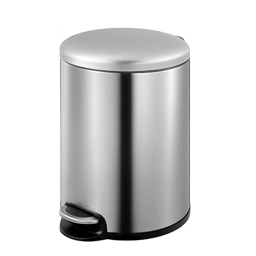 STAINLESS STEEL ROUND STEP BIN WITH SOFT CLOSING LID, MAGGEY