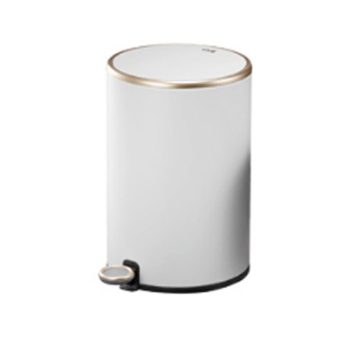 STAINLESS STEEL ROUND STEP BIN WITH SOFT CLOSING LID