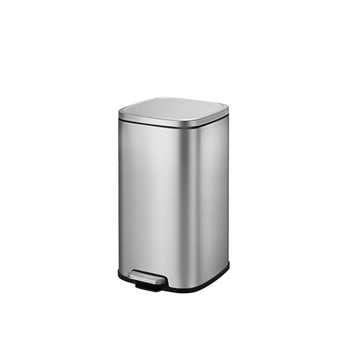 STAINLESS STEEL RECTANGLE STEP BIN WITH SOFT CLOSING LID, STELLA