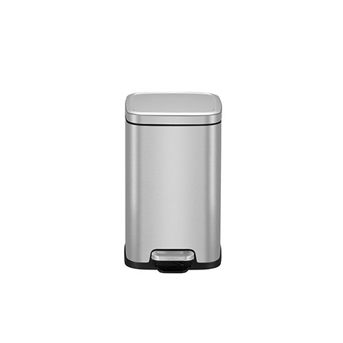 STAINLESS STEEL RECTANGLE STEP BIN WITH SOFT CLOSING LID, STELLA