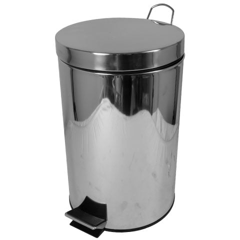 STAINLESS STEEL ROUND PEDAL BIN MIRROR FINISH