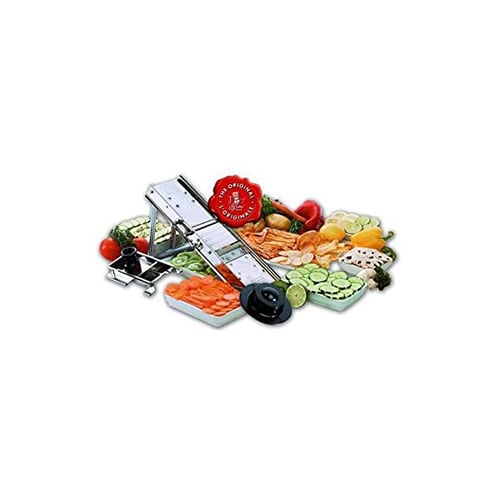 STAINLESS STEEL MANDOLINE 38 BLADES - TABLE STAND WITHOUT PROTECTIVE CARRIAGE
