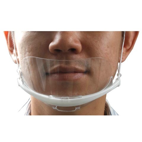 PLASTIC TRANSPARENT SANITARY MASK