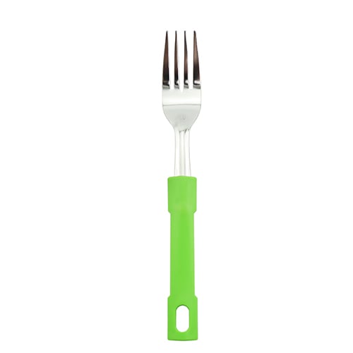 S/S DESSERT FORK PLC HDLE L19.2cm, LIME GREEN