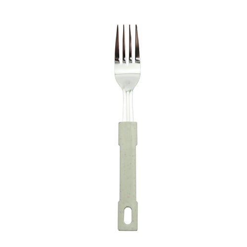 S/S DESSERT FORK PLC HDLE L19.2cm, SPECKLED BEIGE