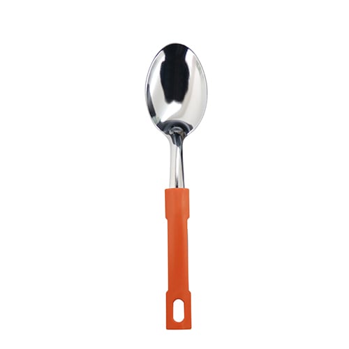 S/S DESSERT SPOON PLC HDLE L19.5cm, ORANGE