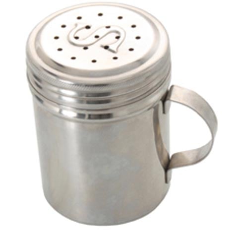 Stainless Steel Salt Shaker with Handle & 'S' Cover 10oz