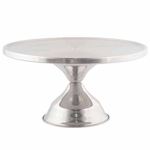 Stainless Steel Round Cake Stand Ø13"xH7.1/2"