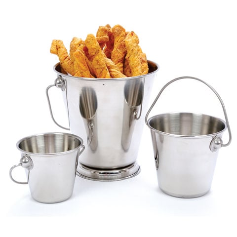 Stainless Steel Presentation Bucket Without Base Ø12X8xH12cm