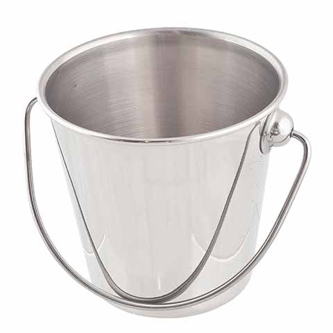 Stainless Steel Mini Serving Pail with O Base Ø9xH6cm