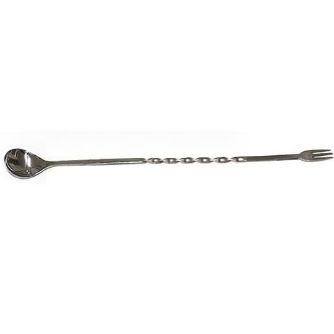 Stainless Steel Bar Spoon & Fork, L30cm