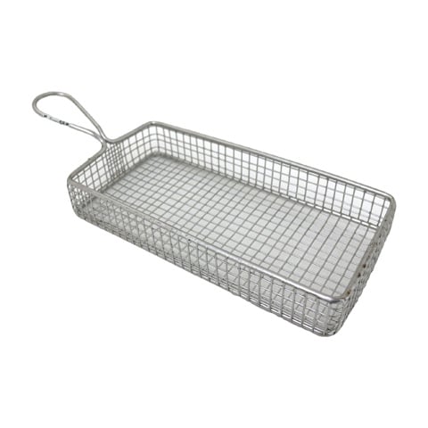 Stainless Steel Rectangle Serving Basket L22xW10xH3.5cm