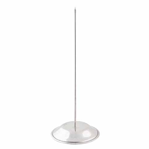 Stainless Steel Bill Spike with Round Base, H:23cm