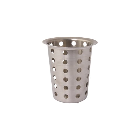 Stainless Steel Flatware Perforated Cylinder Ø9.5xH13.5cm