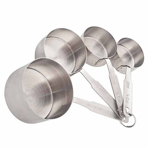 Stainless Steel Measuring Cup 4Piecess/Set (59ml, 79ml, 118ml & 237ml)