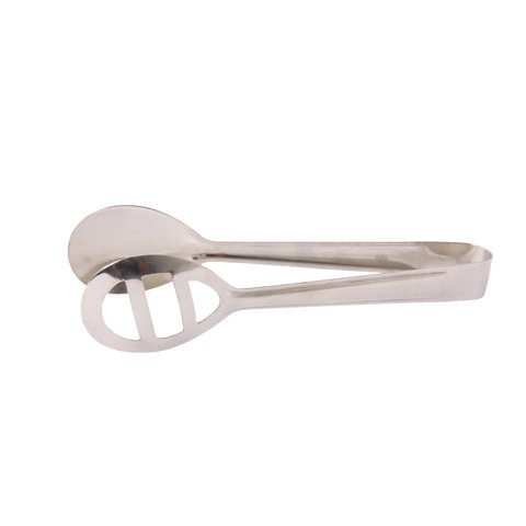 Stainless Steel Oval Salad Tong L19cm