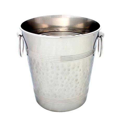 Stainless Steel Hammered Wine Bucket, Ø20xH21cm