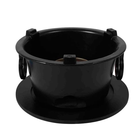 BLACK ALUMINIUM STOVE with BURNER & 2 RINGS HANDLE