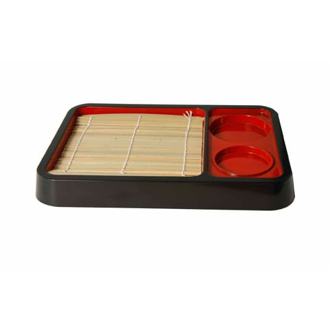 RECTANGULAR NOODLE TRAY with BAMBOO NET