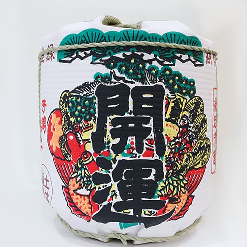 SAKE BARREL DISPLAY Ø27xH27cm, LUCKY