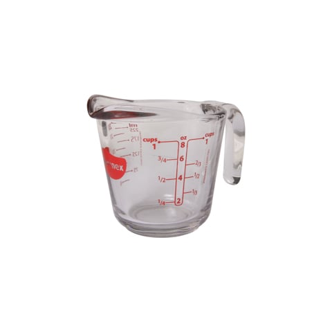 GLASS ROUND MEASURING JUG