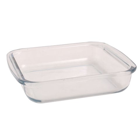 Marinex Medium Square Glass Dish D246x222x52mm, 1.9Qt