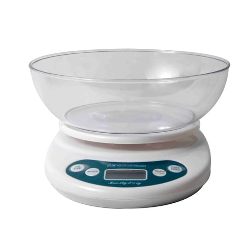 PLASTIC ELECTRONIC DIGITAL SCALE with BOWL