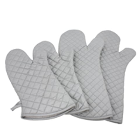 GRILL & OVEN MITT/GLOVE , SILVER