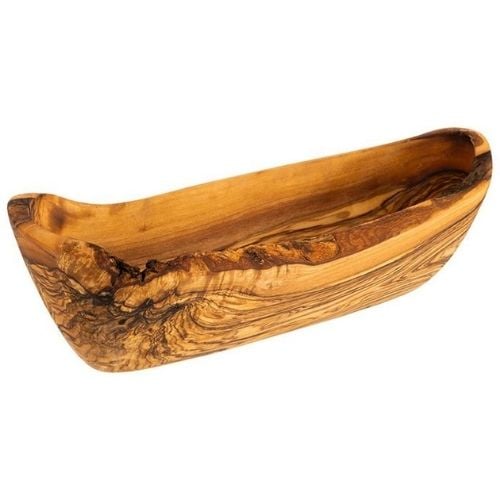 APS Wooden Bowl L25xW8.5xH7.5cm, 0.4L, Olive