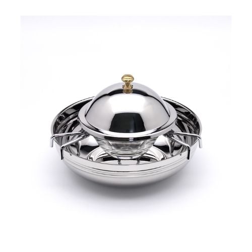 APS Stainless Steel & Glass Caviar Cooler Ø18x5cm
