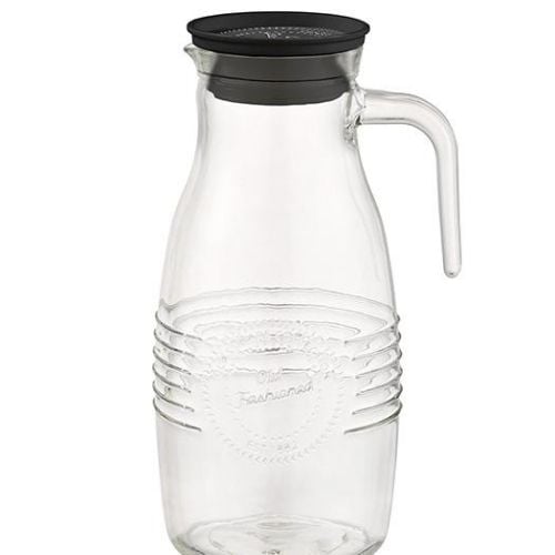 Aps Glass Water Pitcher Ø12xH26cm,1.8L, Old Fashioned