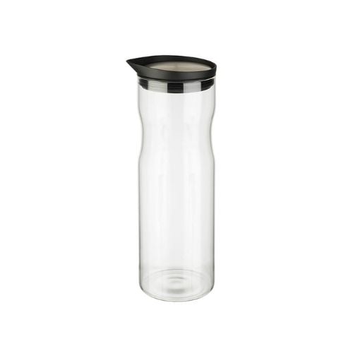APS Glass Decanter With Stainless Steel Lid Ø8xH25cm, 1L