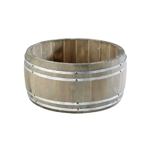 APS Wood Barrel Cutlery/Condiment Holder Ø17.5xH8.5cm