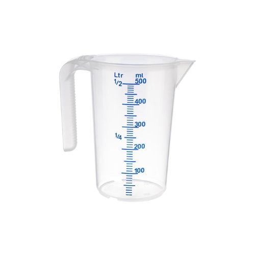 APS Polypropylene Microwave Safe Stackable Measuring Jug Ø9xH14cm, 0.5L