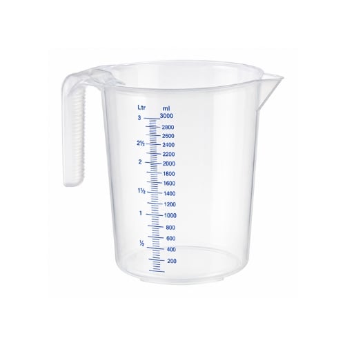 APS Polypropylene Microwave Safe Stackable Measuring Jug Ø17xH23cm, 3L